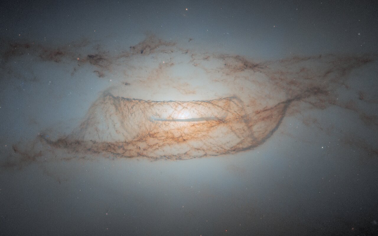 Lenticular dust in detail