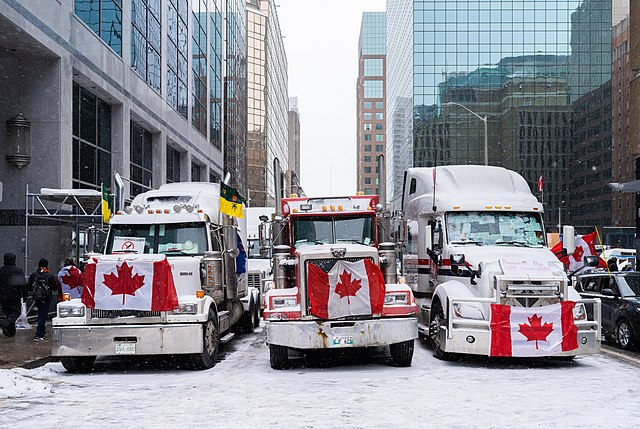 Ottawa Freedom Convoy, from https://commons.wikimedia.org/wiki/File:Freedom_Convoy_2022,_Ottawa,_February_12_(3).jpg